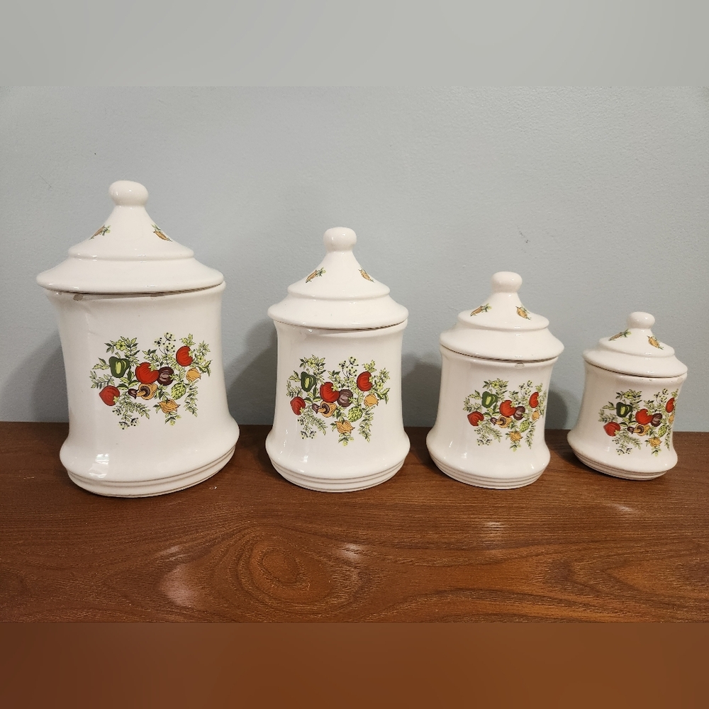 Vintage McCoy Ceramic Canister Set